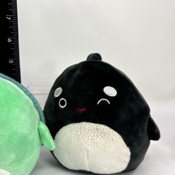 Lot of 4 Squishmallow Plush Stuffed Animal Dog Sea Turtle fish The Orca Whale - Picture 4 of 16